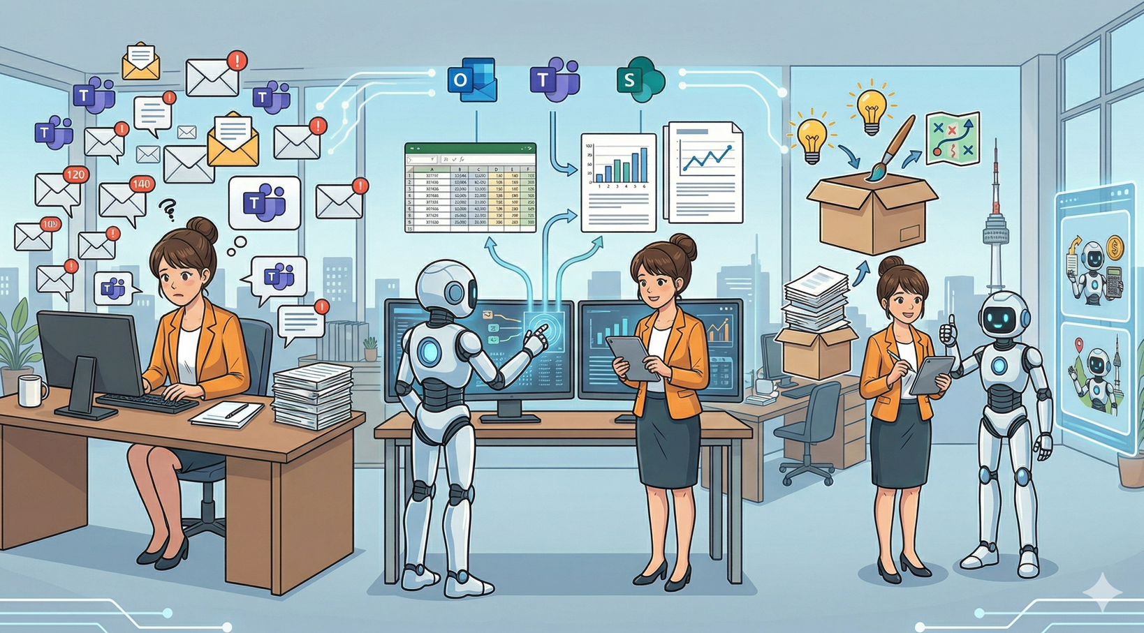 [월간 전대호] 5-3. 출근길 120통의 이메일이 두렵지 않은 이유: M365 코파일럿이 제안하는 업무의 미래